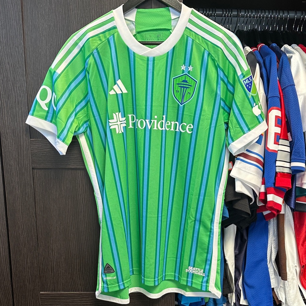 Jordan Morris Seattle Sounders FC adidas 2024 Anniversary Authentic Jersey
